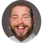 Post Malone, cujo nome real é Austin Richard Post, é um cantor, rapper, compositor e produtor musical americano. Ele nasceu em 4 de julho de 1995 em Syracuse, Nova York. Ele ganhou destaque com seu single "White Iverson" em 2015 e desde então lançou sucessos como "Rockstar" e "Better Now". Sua música é caracterizada por letras introspectivas e uma voz melódica. Post Malone continua a ser um dos artistas mais populares da atualidade, cativando o público com sua abordagem única e versátil.