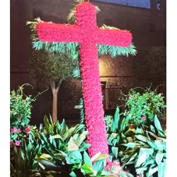 O Dia de las Cruces, ou Cruz de Mayo, é celebrado em 3 de maio, tendo origens religiosas ligadas à busca da cruz de Jesus pela Imperatriz Santa Helena, mas suas tradições populares remontam a práticas pagãs do Império Romano. A festa envolve a decoração de grandes cruzes com flores, geralmente organizada por grupos religiosos ou comunidades. Celebrado em várias regiões da América Latina, como Colômbia, Guatemala, México, Peru, Venezuela, El Salvador e Trindade, as tradições variam, incluindo procissões, decorações de cruzes e oferendas como agradecimento aos deuses ou à Mãe Terra. Essa celebração marca o início da estação chuvosa em El Salvador e em Trinidad, o festival Cruz de Mayo apresenta o parang, uma performance cultural que reflete tradições locais.