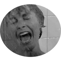 The sound of the shower in Psycho