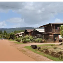 Cacao é uma cidade na Guiana Francesa, ao sul de Caiena, com uma população de agricultores Hmong refugiados do Laos desde 1977. A aldeia, com cerca de 750 pessoas, possui estabelecimentos locais, escolas primárias, e edifícios públicos como museu, biblioteca e igreja. O turismo inclui atividades na selva, canoagem e um festival de Ano Novo Hmong em dezembro. A economia é baseada na agricultura, com destaque para uma fazenda de camarão de água doce e uma serraria que emprega 70 pessoas. O principal hotel é L