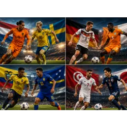 Explore more about The tenth day of the competition:
The tenth day of the 2026 World Cup brings decisive clashes between European, African, Asian and American national teams, with a high technical level, balance and strong impact on the standings.
Netherlands vs Sweden:
Houston, USA – 12:00
Netherlands relies on ball possession, attacking build-up and creativity in midfield.
Sweden responds with defensive organization, physical strength and efficiency on set pieces.
How it will be:
Balanced match, with Netherlands controlling more possession and Sweden exploiting counterattacks and aerial play.
Germany vs Ivory Coast:
Toronto, Canada – 16:00
Germany relies on tactical discipline, intensity and game control.
Ivory Coast stands out for physical strength, speed and attacking explosiveness.
How it will be:
High-level physical and technical duel, with Germany trying to control the rhythm and Ivory Coast exploiting quick transitions.
Ecuador vs Curaçao:
Kansas City, USA – 19:00
Ecuador enters with intensity, speed and constant pressing.
Curaçao relies on defensive organization and attempts to surprise on counterattacks.
How it will be:
Ecuador with more offensive initiative, while Curaçao tries to resist and exploit spaces.
Tunisia vs Japan:
Monterrey, Mexico – 20:00
Tunisia relies on defensive solidity, physical strength and direct play.
Japan stands out for technique, speed and quick passing.
How it will be:
Balanced match, with Japan controlling more possession and Tunisia trying to be efficient in transitions.
End of the day:
The tenth day presents varied style clashes and great balance between the teams. The matches promise intensity, tactical discipline and decisive moments in all areas of the pitch.
The expectation is for tightly contested games until the end, where finishing efficiency and defensive consistency will determine the outcome. Each team enters the field with clear objectives, knowing that small details may define their continuation in the competition...