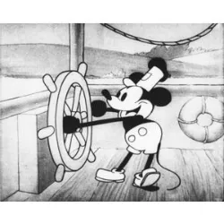 Steamboat Willie (1928), estrelado por Mickey Mouse, foi um dos primeiros desenhos animados a apresentar som sincronizado, um avanço revolucionário na época. Antes disso, os filmes de animação eram mudos, com música e efeitos sonoros adicionados separadamente. O uso de som sincronizado significava que os efeitos eram perfeitamente ajustados para acompanhar os movimentos dos personagens, criando uma experiência mais imersiva. Esse curta não apenas lançou Mickey Mouse como ícone da Disney, mas também inaugurou uma nova era na animação e no cinema, com a introdução de sons e músicas perfeitamente integrados às imagens. O sucesso de "Steamboat Willie" foi fundamental para popularizar o uso de som em animações, influenciando toda a indústria cinematográfica e estabelecendo a Disney como uma potência no setor. O impacto do filme se estende até hoje, com Mickey Mouse sendo um dos personagens mais reconhecidos mundialmente.